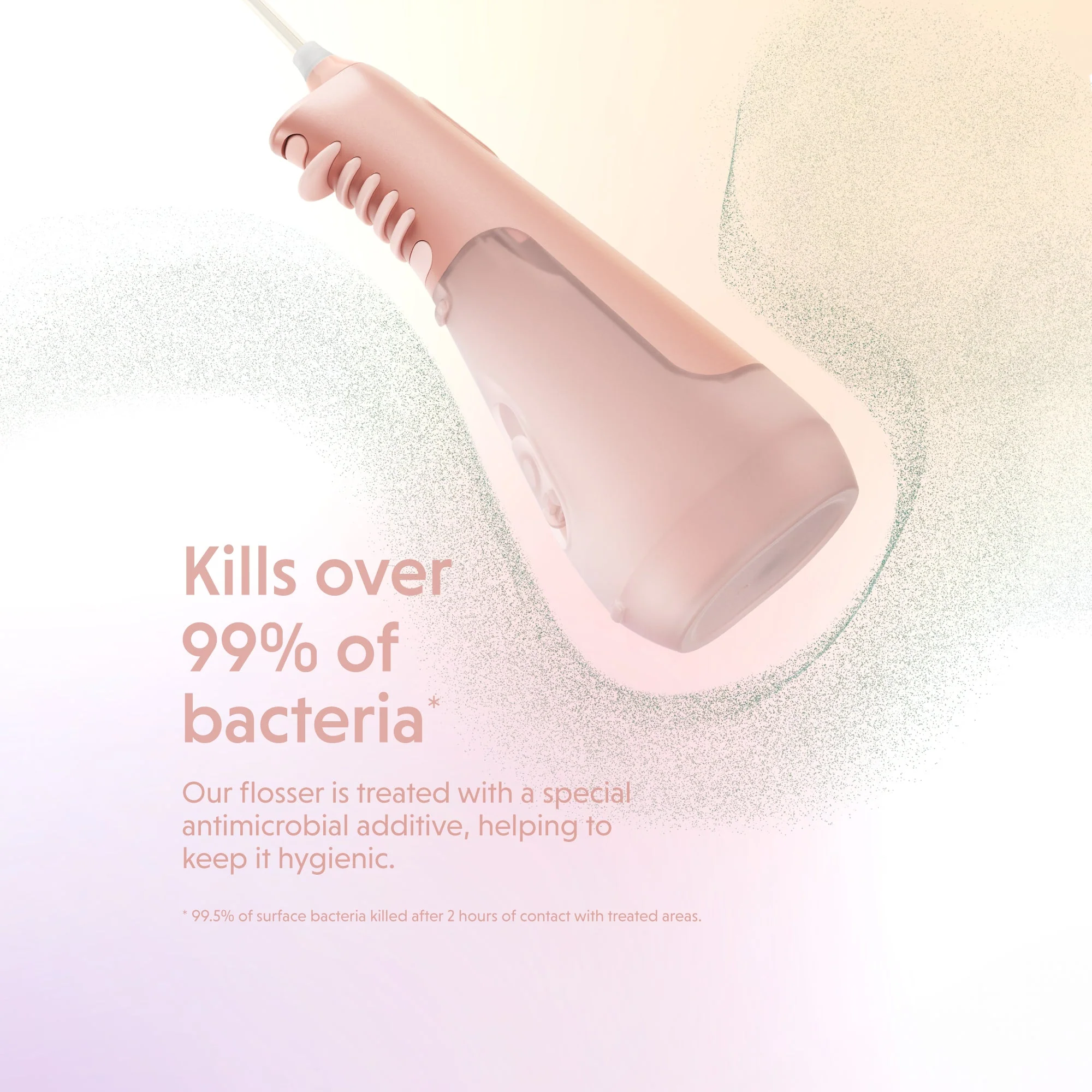 Ordo Hydro Sonic Water Flosser & 3x Floss Tips Dental Selection Bundle - Rose Gold - Image 9