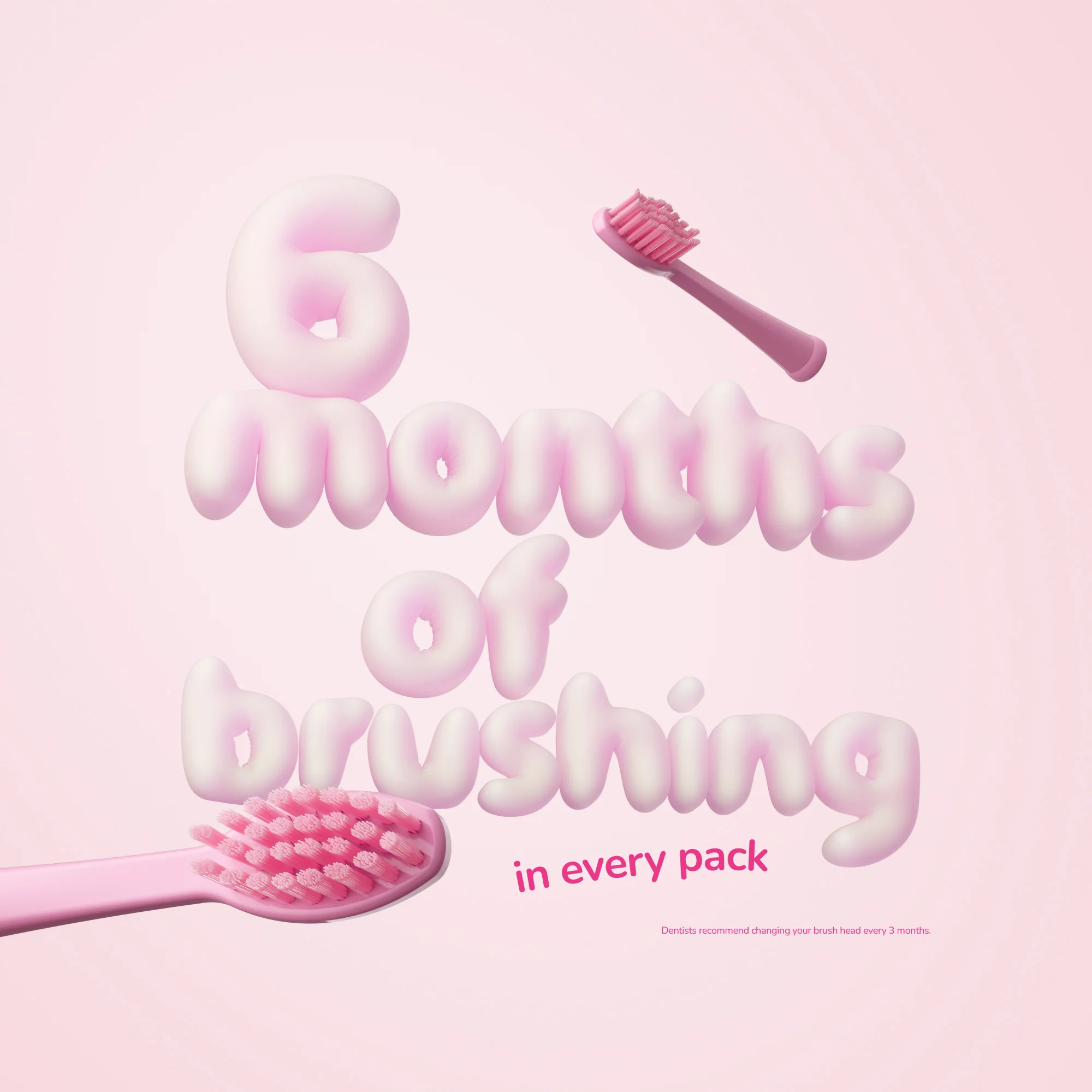 Ordo Sonic Kids Battery - Brush Heads - Squishmallows Auggie - 2 Pack - Image 4