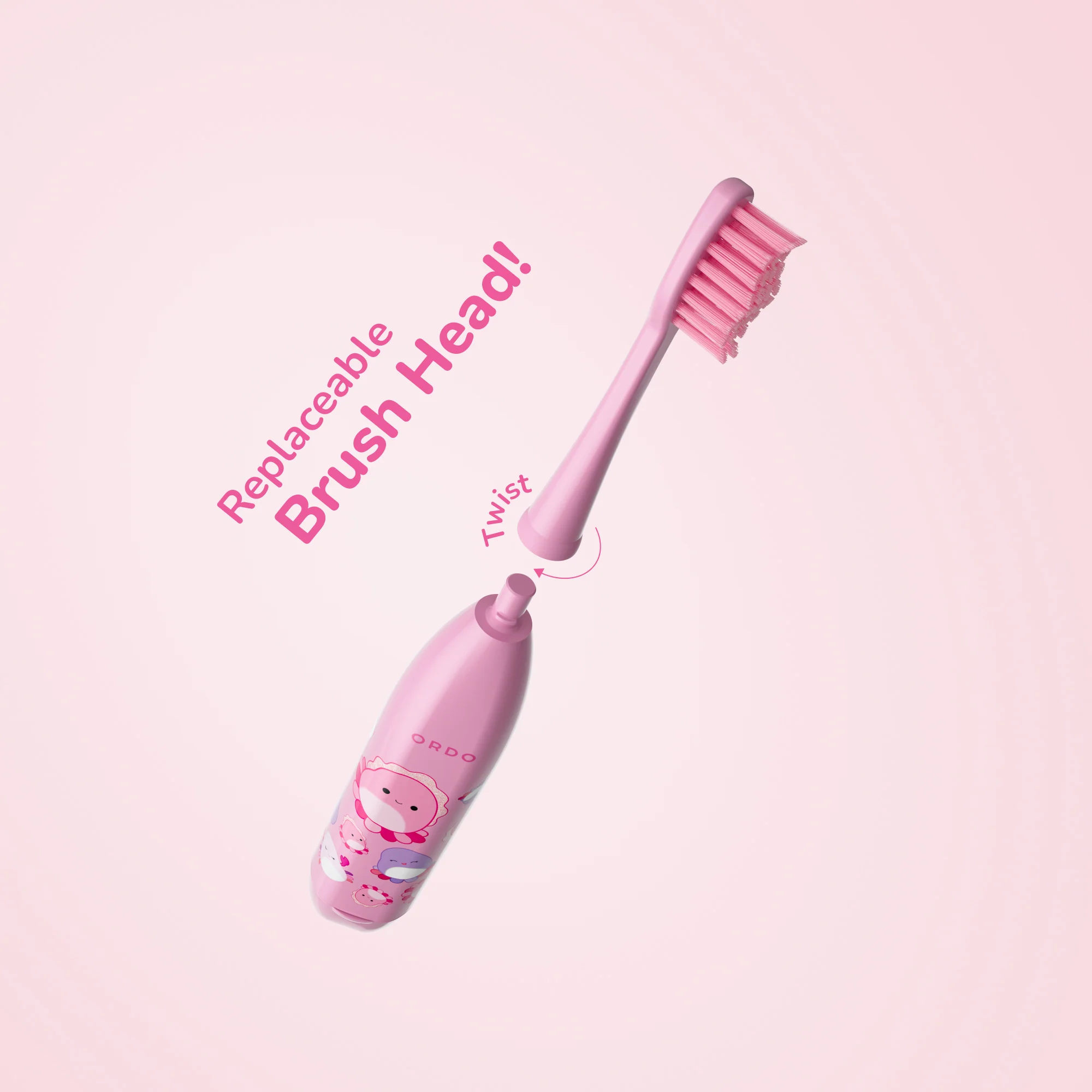 Ordo Sonic Kids Battery Toothbrush - Squishmallows Auggie - Image 7