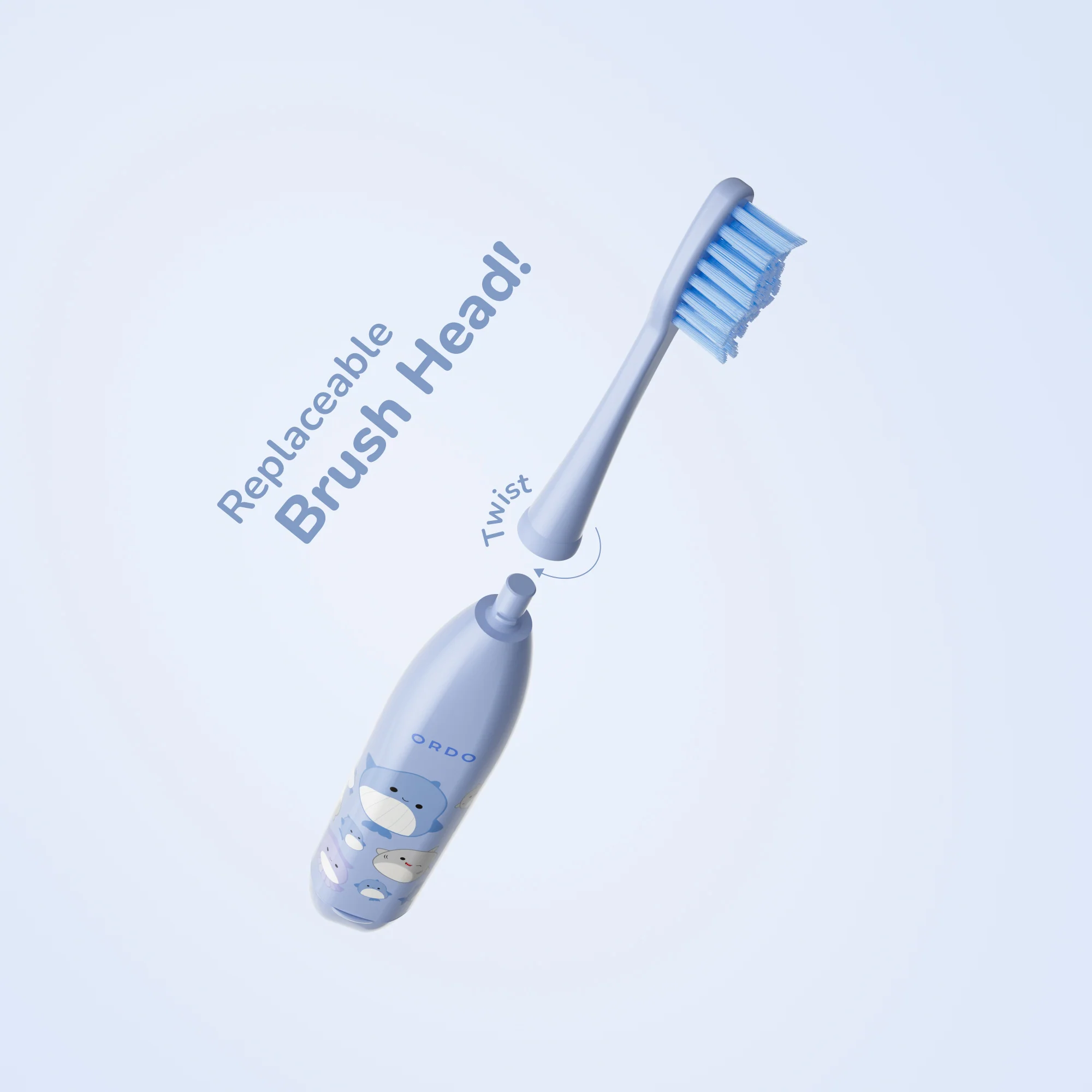 Ordo Sonic Kids Battery Toothbrush - Squishmallows Samir - Image 7