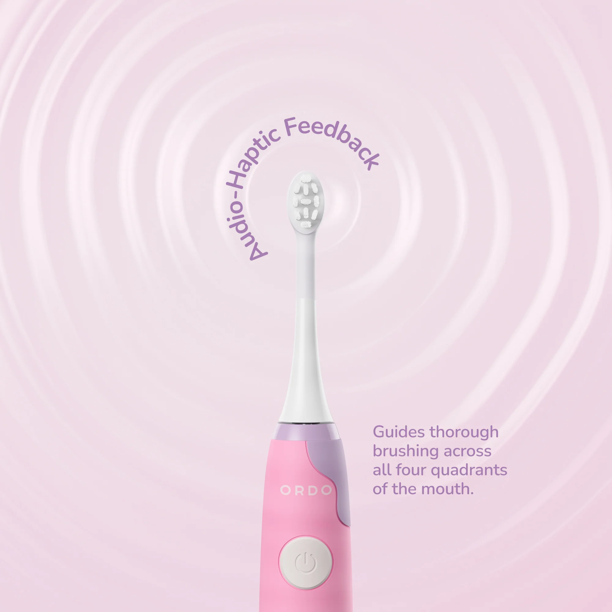 Ordo Sonic Kids Rechargeable Toothbrush & 4x Brush Heads - White - Squishmallows Patty - Image 6