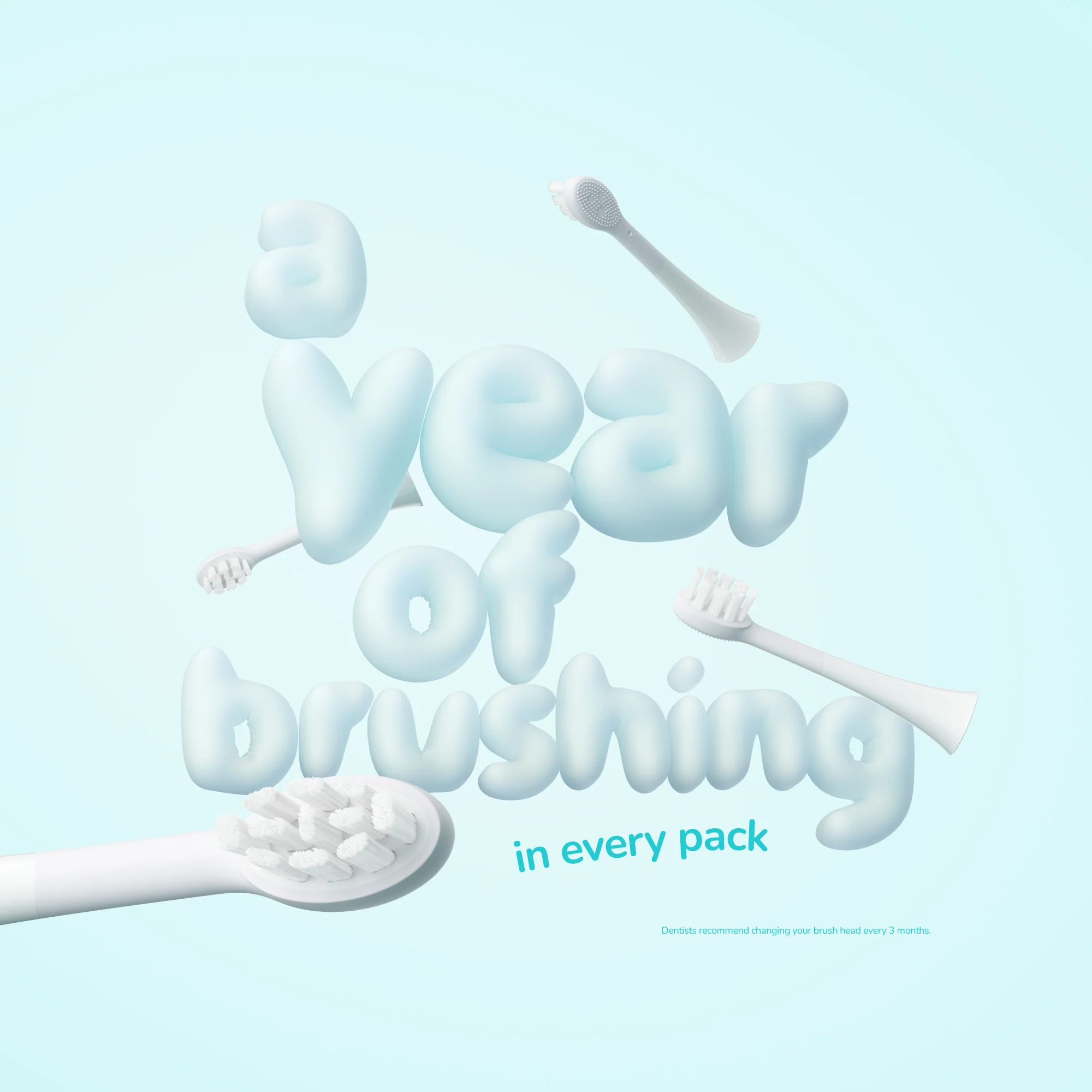 Ordo Sonic Kids Rechargeable Toothbrush & 4x Brush Heads - White - Squishmallows Samir - Image 10