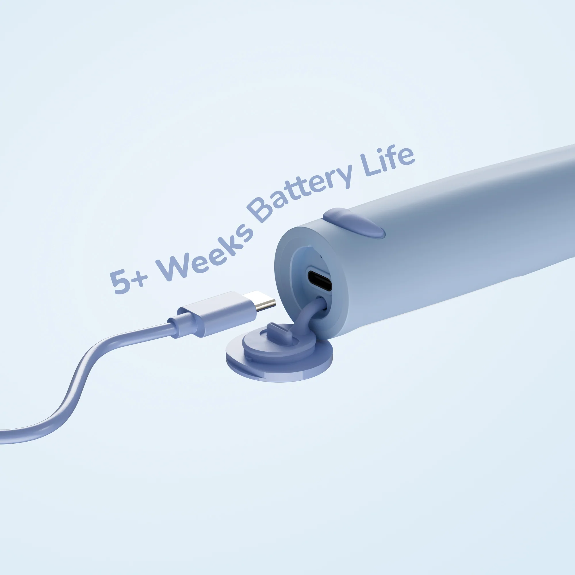 Ordo Sonic Kids Rechargeable Toothbrush & 4x Brush Heads - White - Squishmallows Samir - Image 9