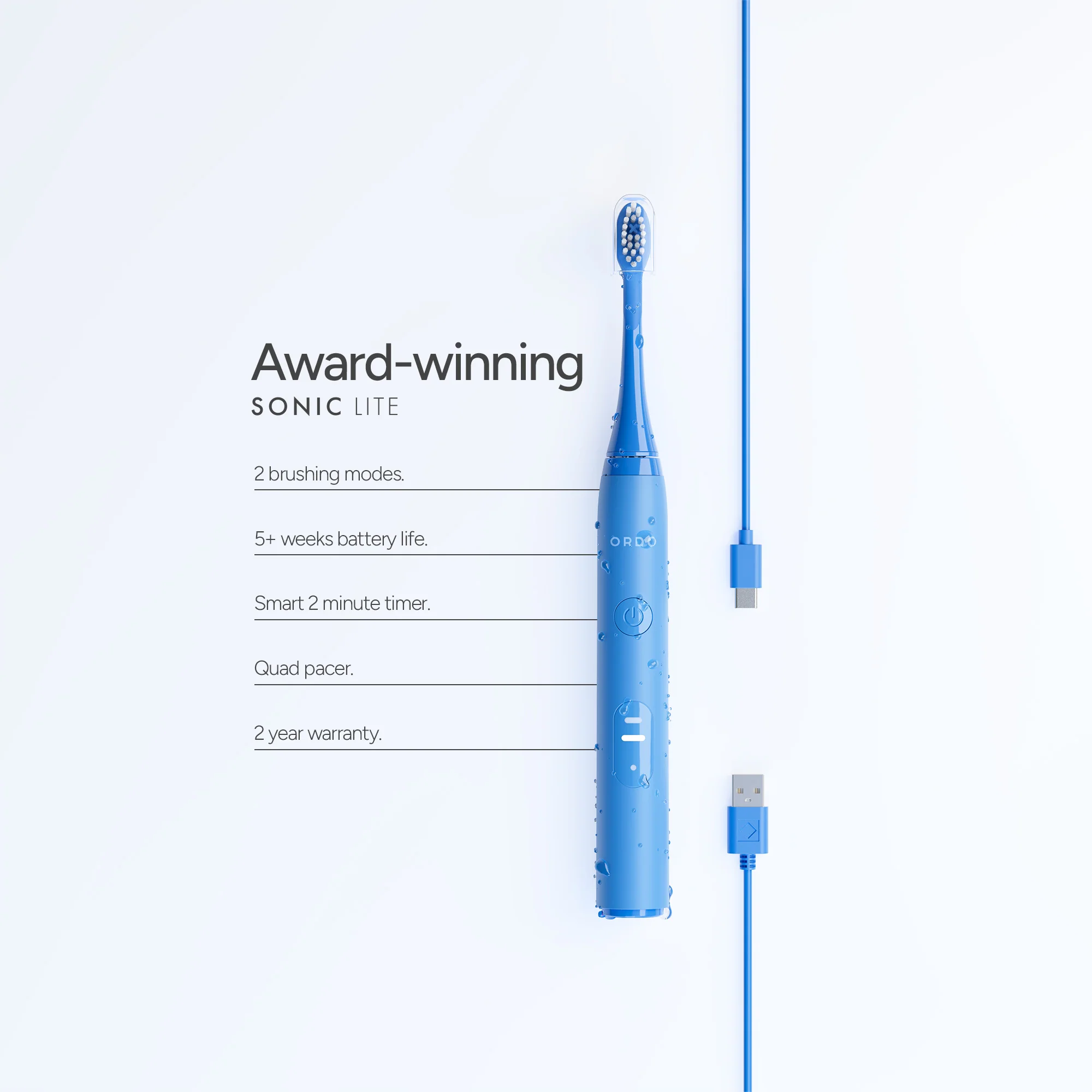 Ordo Sonic Lite Electric Toothbrush - Ocean - Image 6