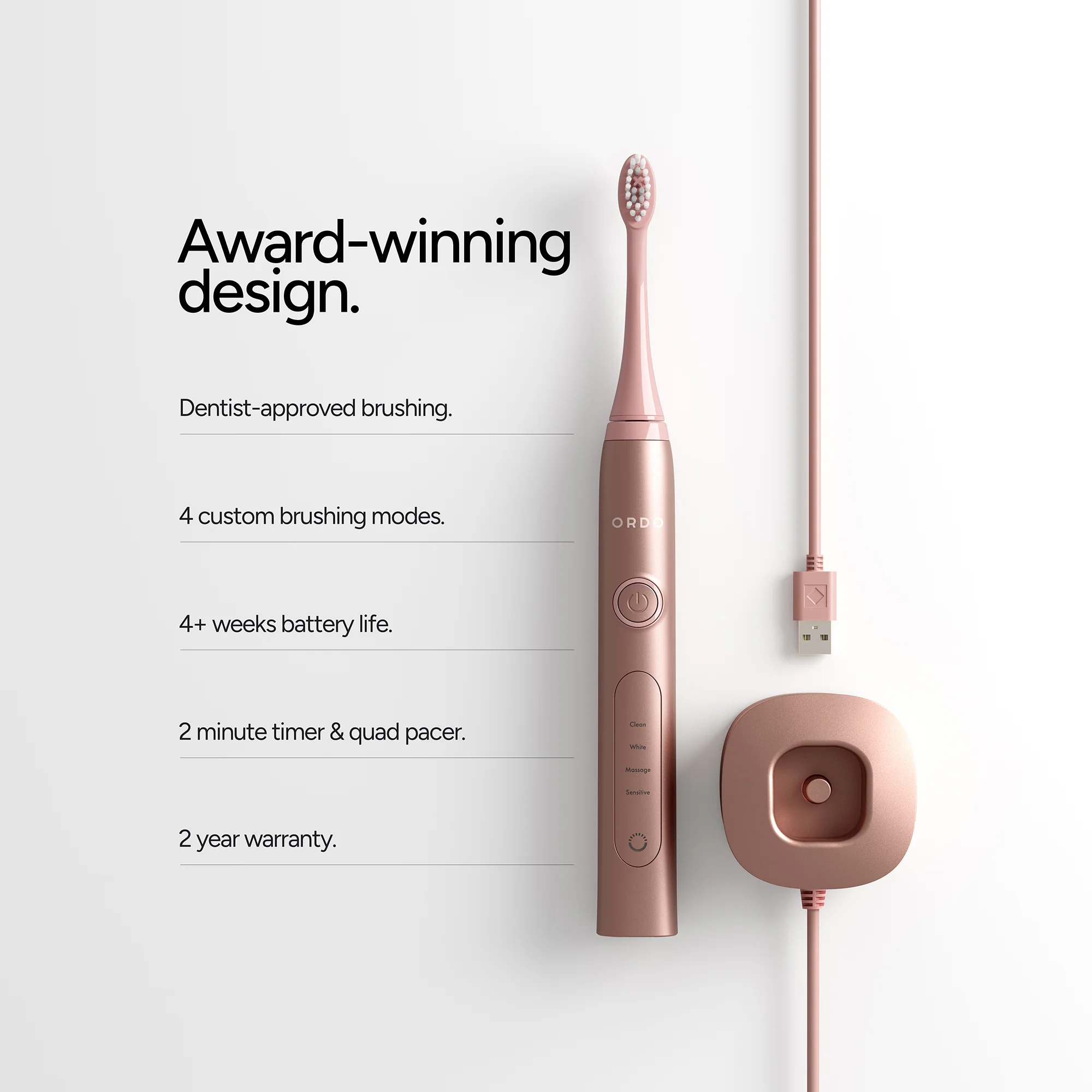 Ordo Sonic+ Toothbrush Rose Gold - Image 6