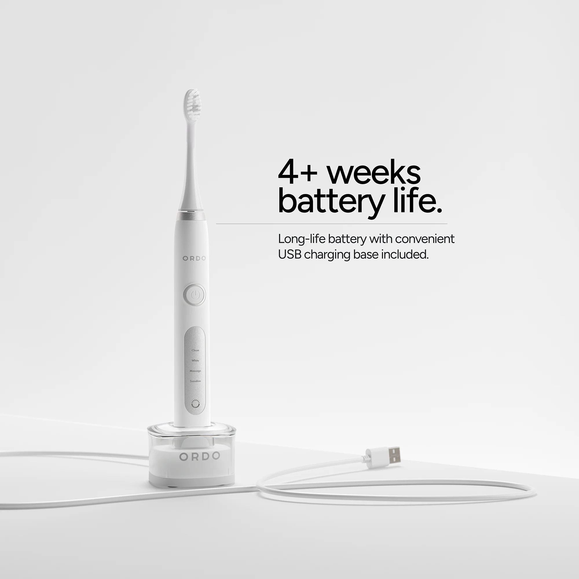 Ordo Sonic+ Toothbrush White/Silver - Image 4